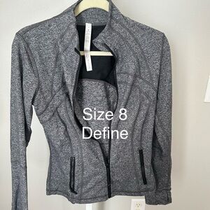 Lululemon size 8 define jacket excellent used condition!
